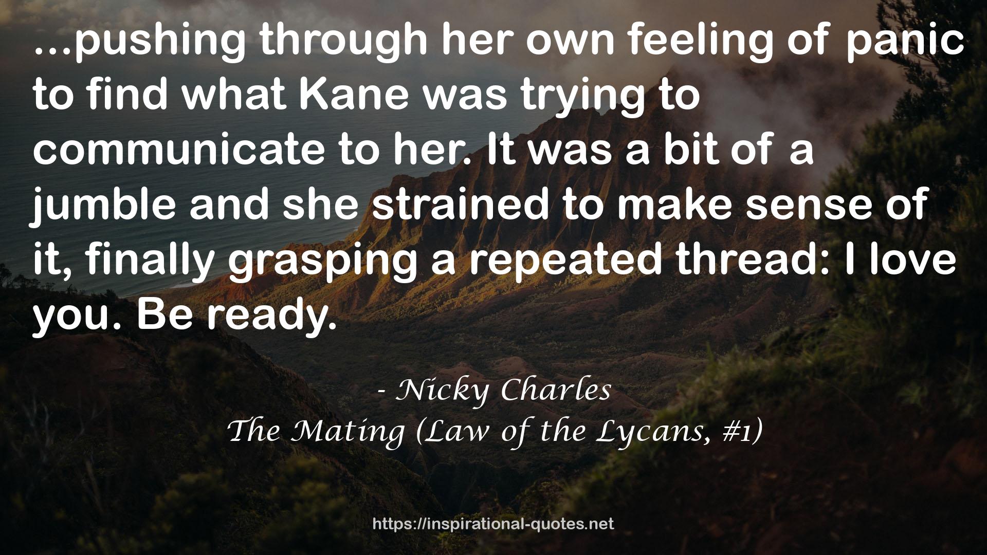 The Mating (Law of the Lycans, #1) QUOTES