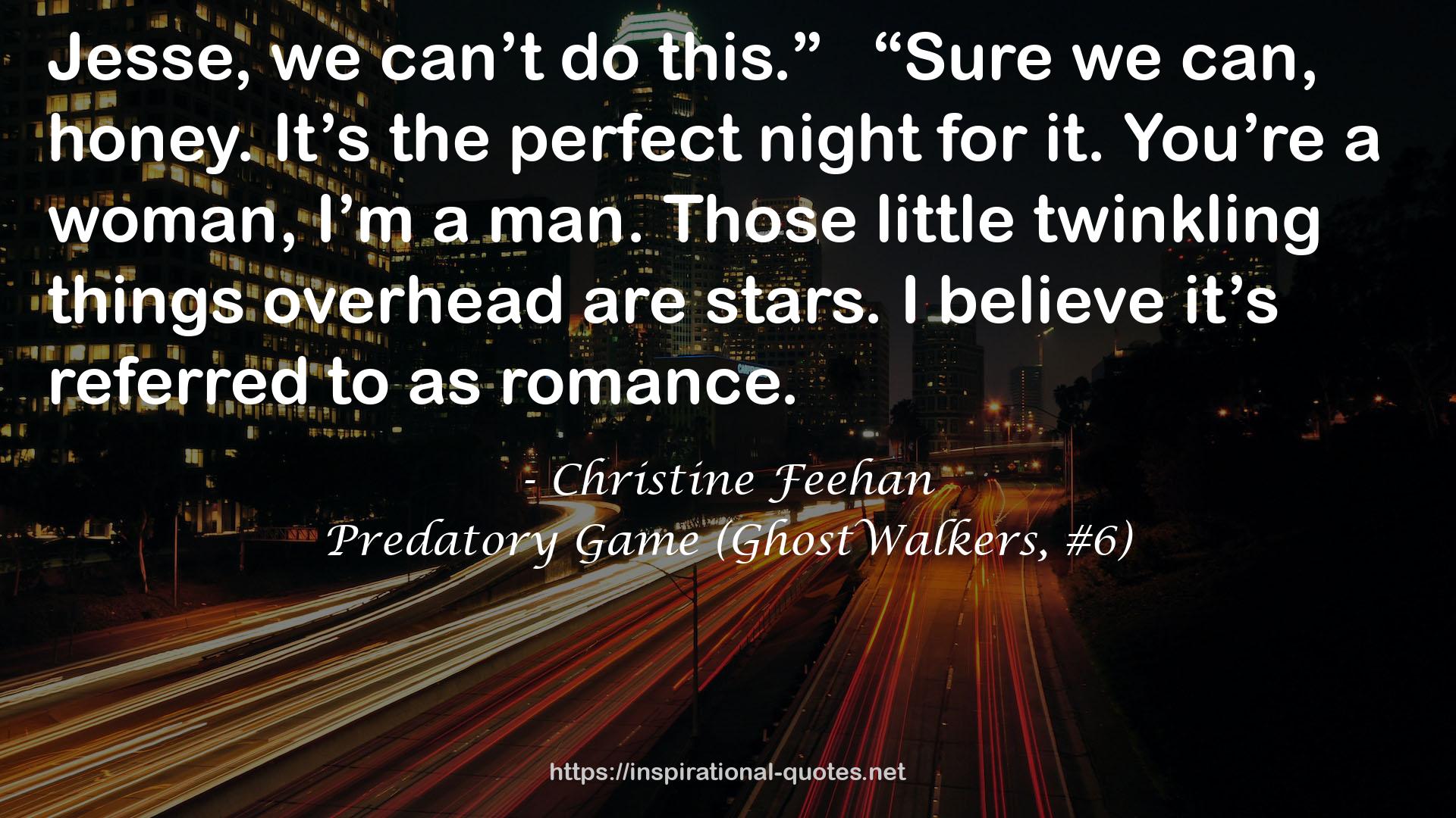 Predatory Game (GhostWalkers, #6) QUOTES