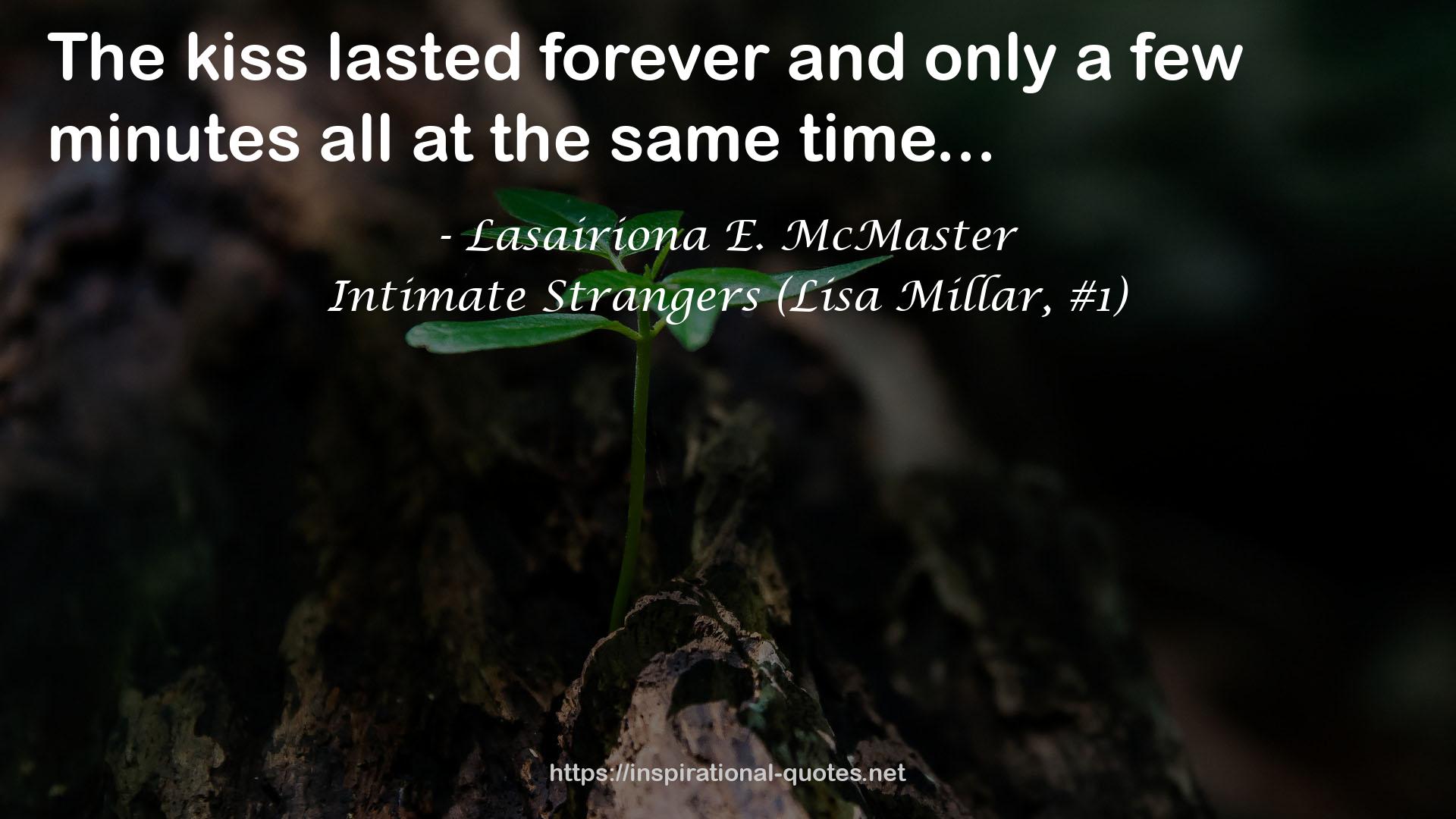 Intimate Strangers (Lisa Millar, #1) QUOTES