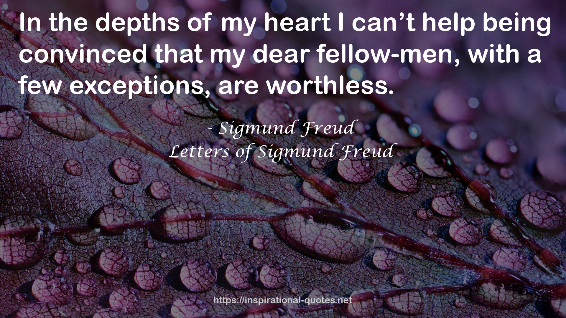 Letters of Sigmund Freud QUOTES