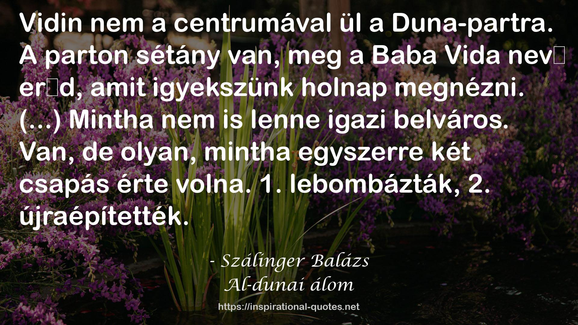 Szálinger Balázs QUOTES