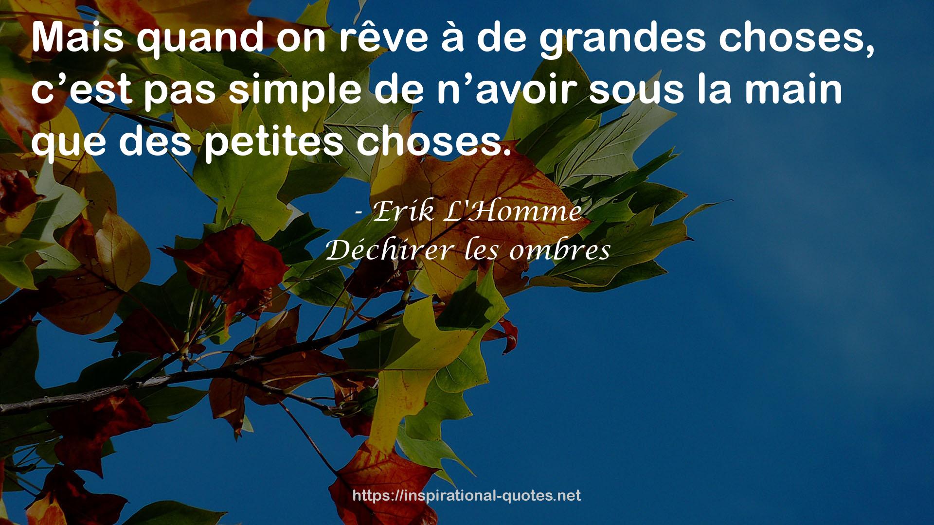 Déchirer les ombres QUOTES