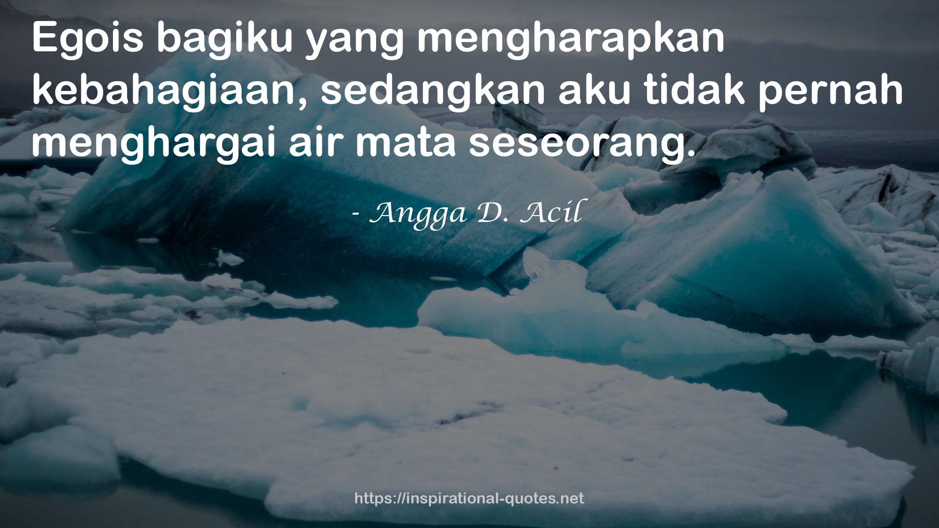 Angga D. Acil QUOTES