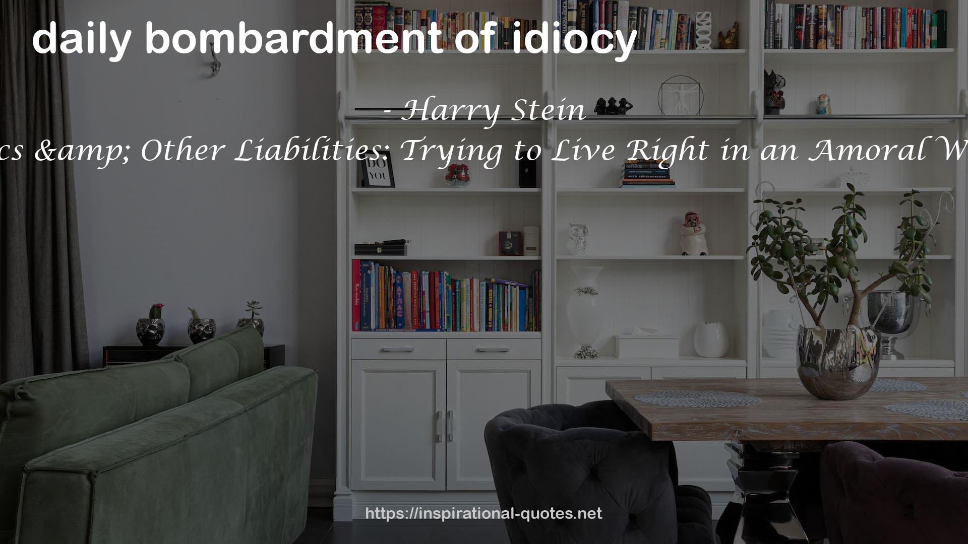 Harry Stein QUOTES