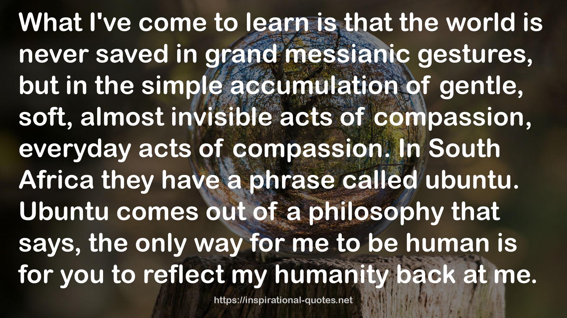 my humanity  QUOTES