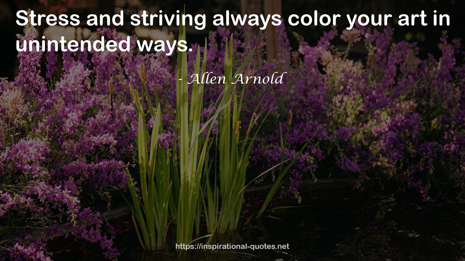 Allen Arnold QUOTES