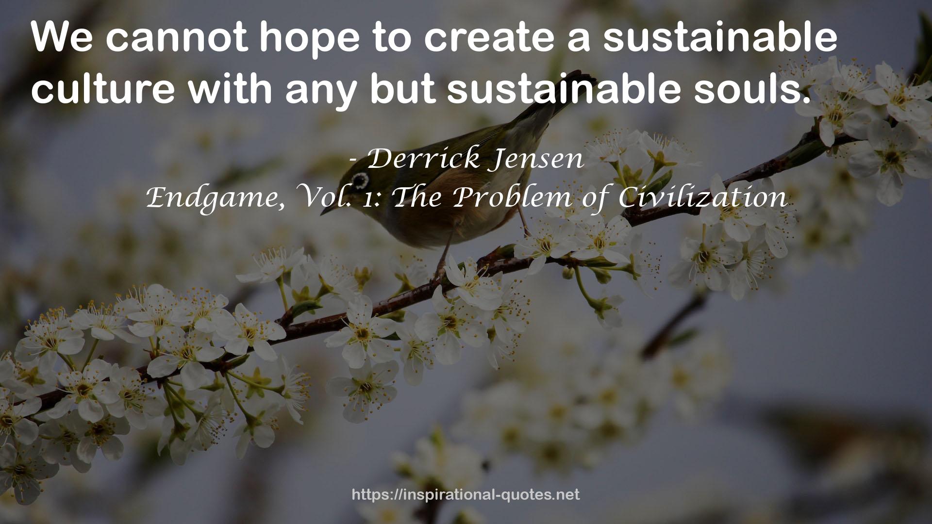 a sustainable culture  QUOTES