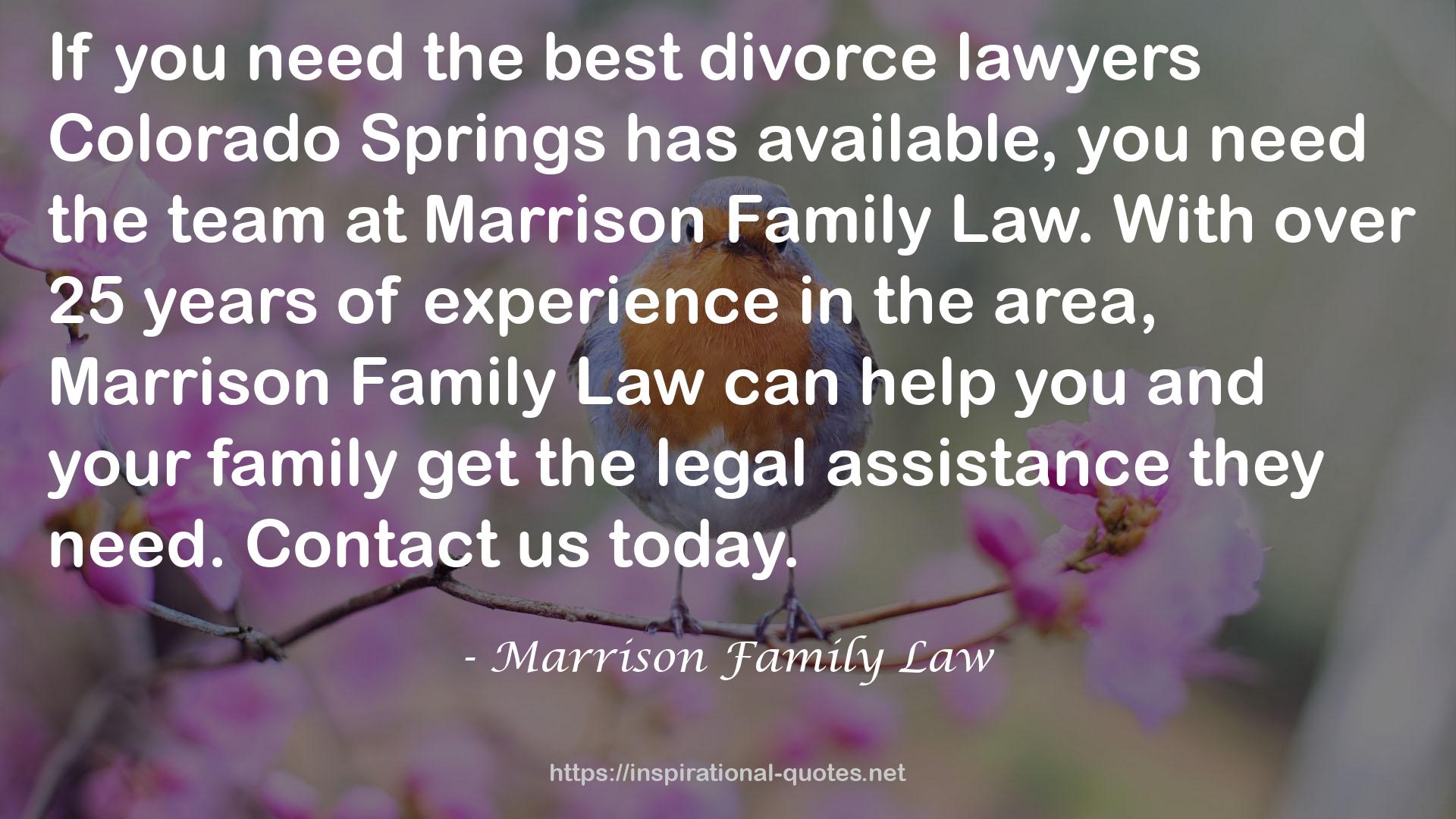 Marrison Family Law QUOTES