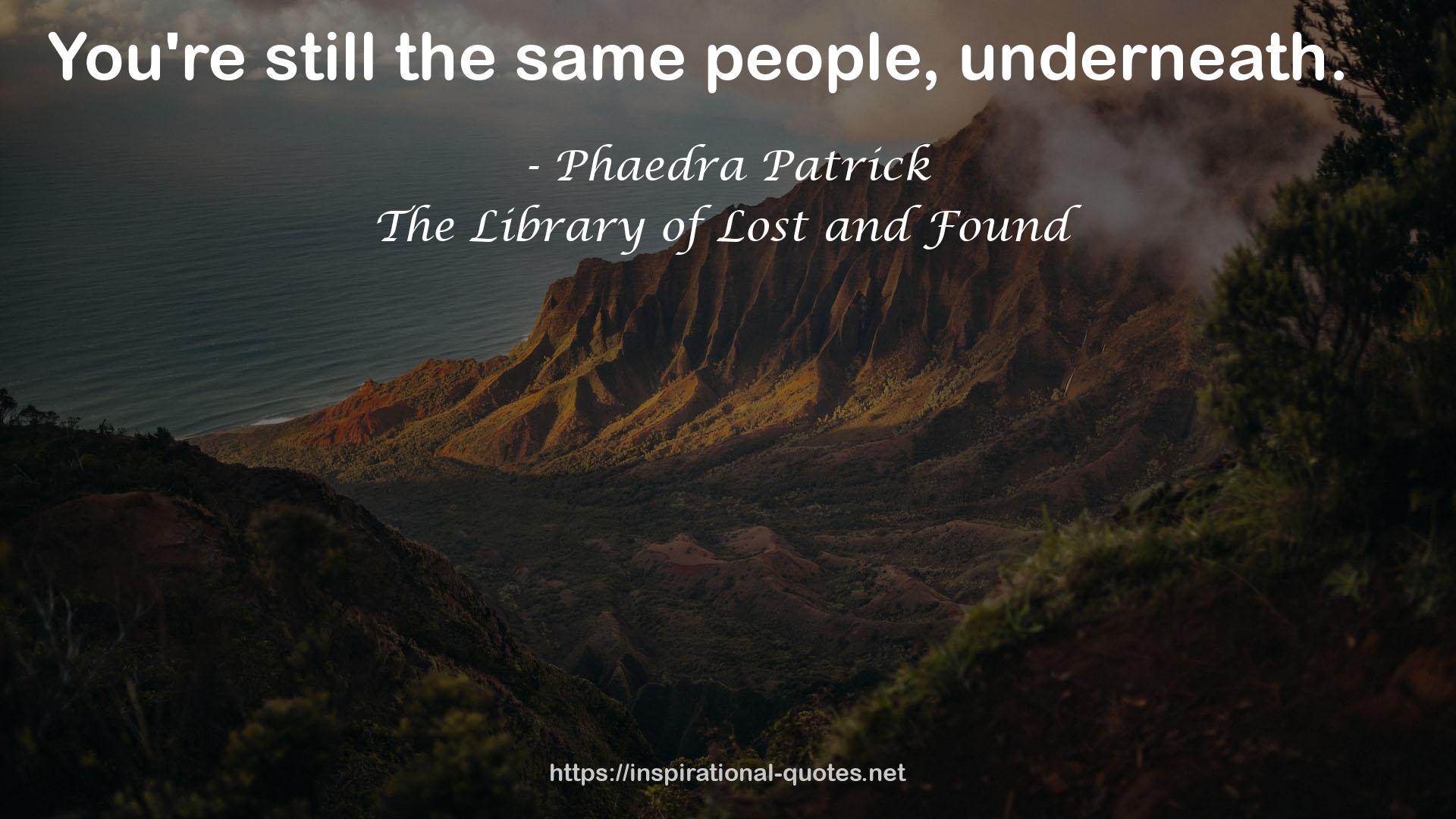 The Library of Lost and Found QUOTES