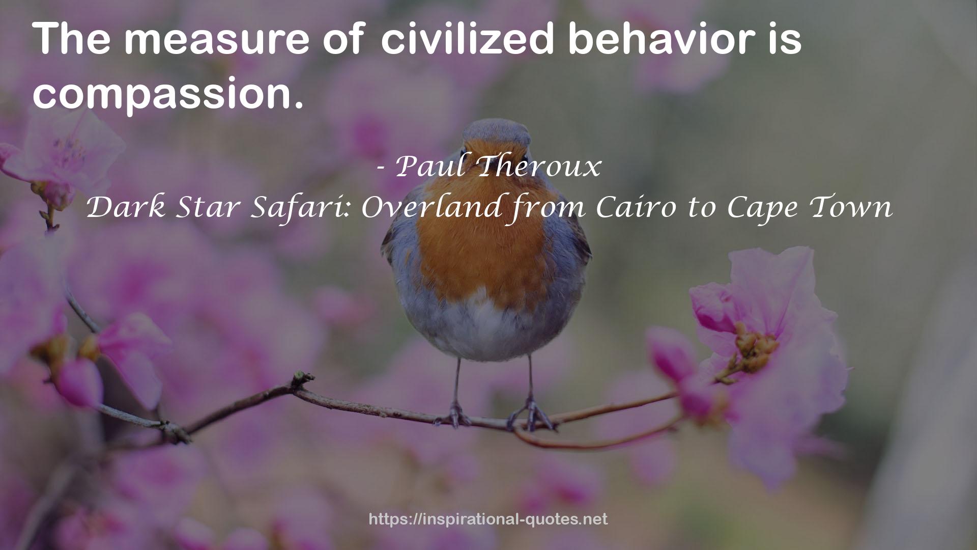 civilized behavior  QUOTES