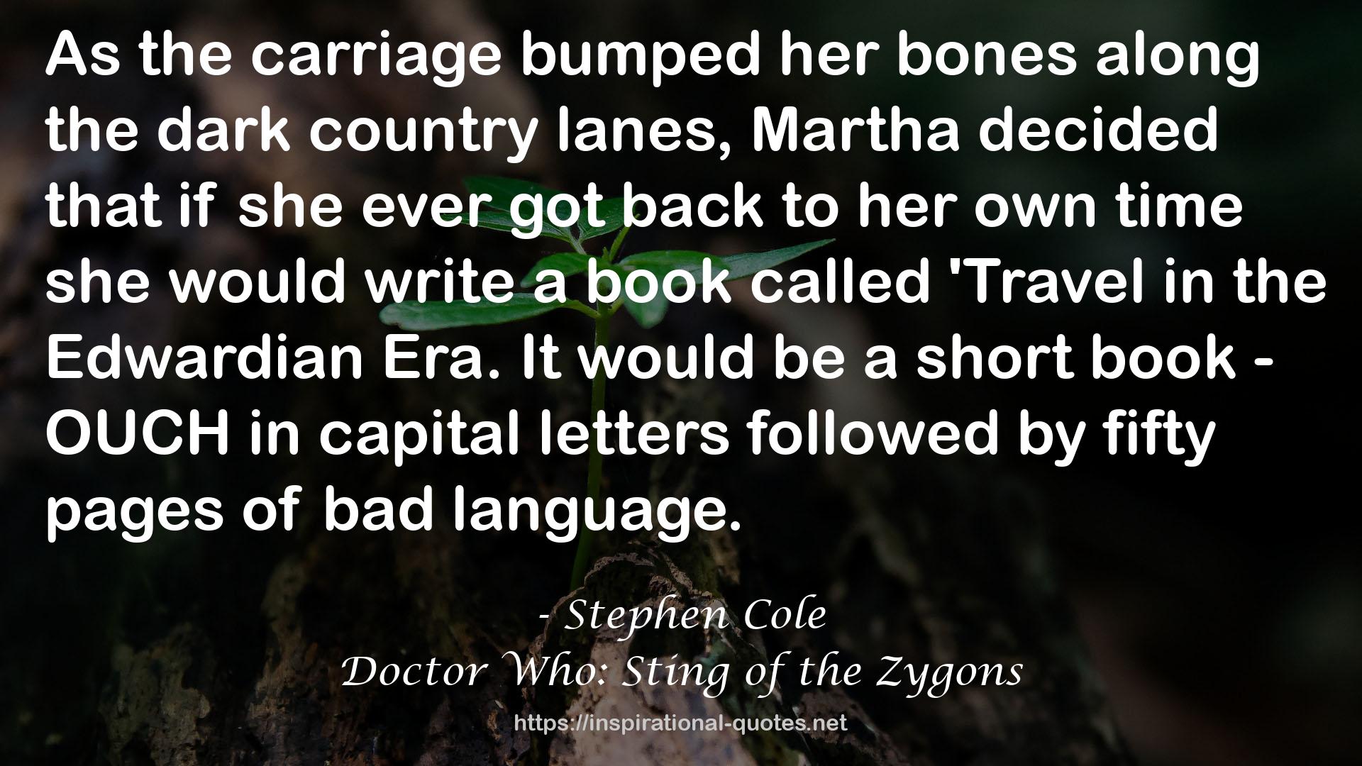 Doctor Who: Sting of the Zygons QUOTES