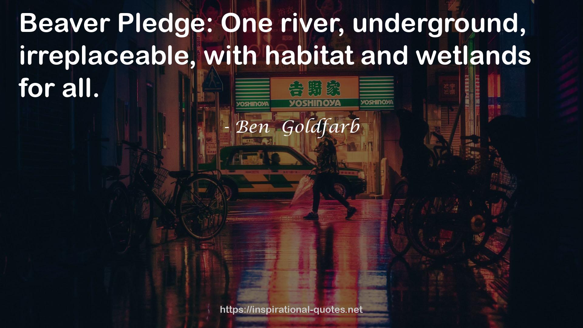 Ben  Goldfarb QUOTES