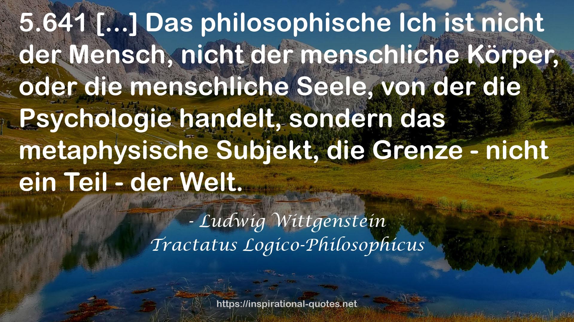 Ludwig Wittgenstein QUOTES