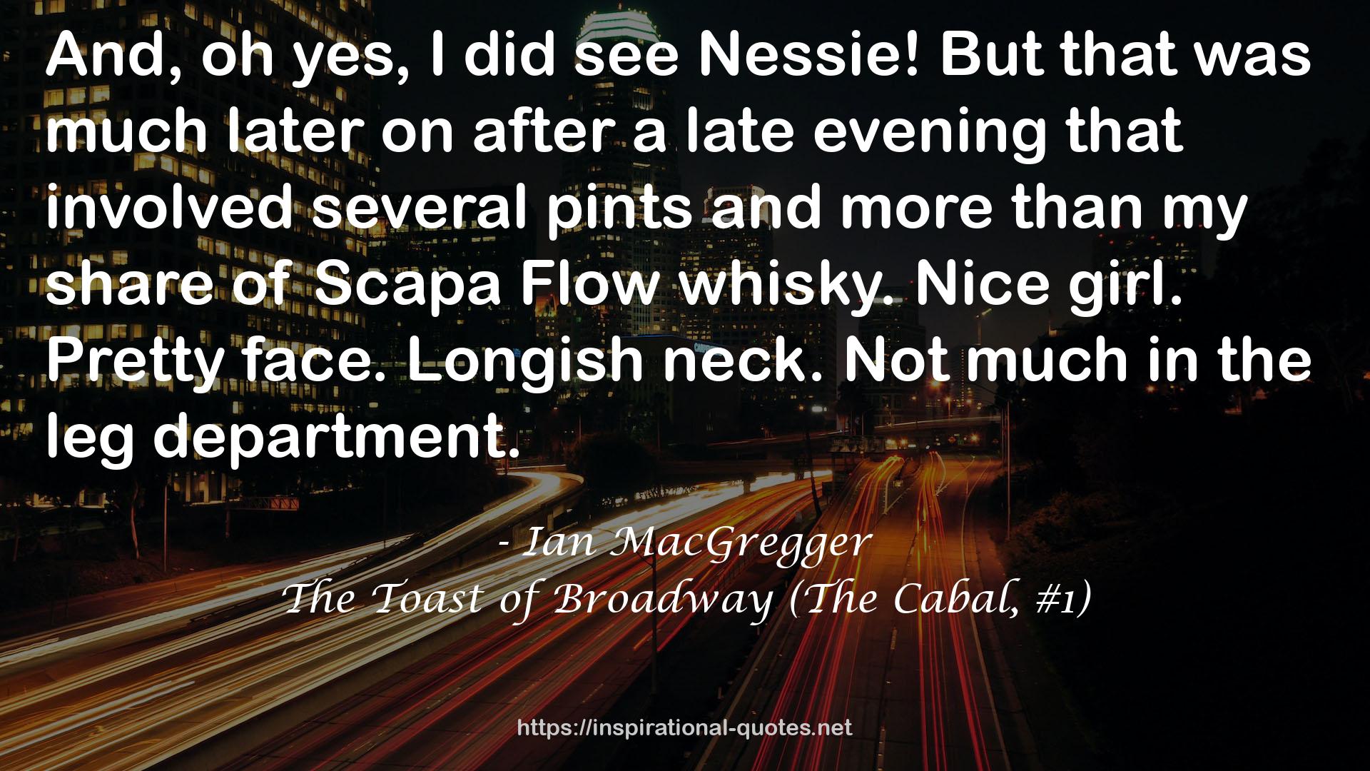 The Toast of Broadway (The Cabal, #1) QUOTES
