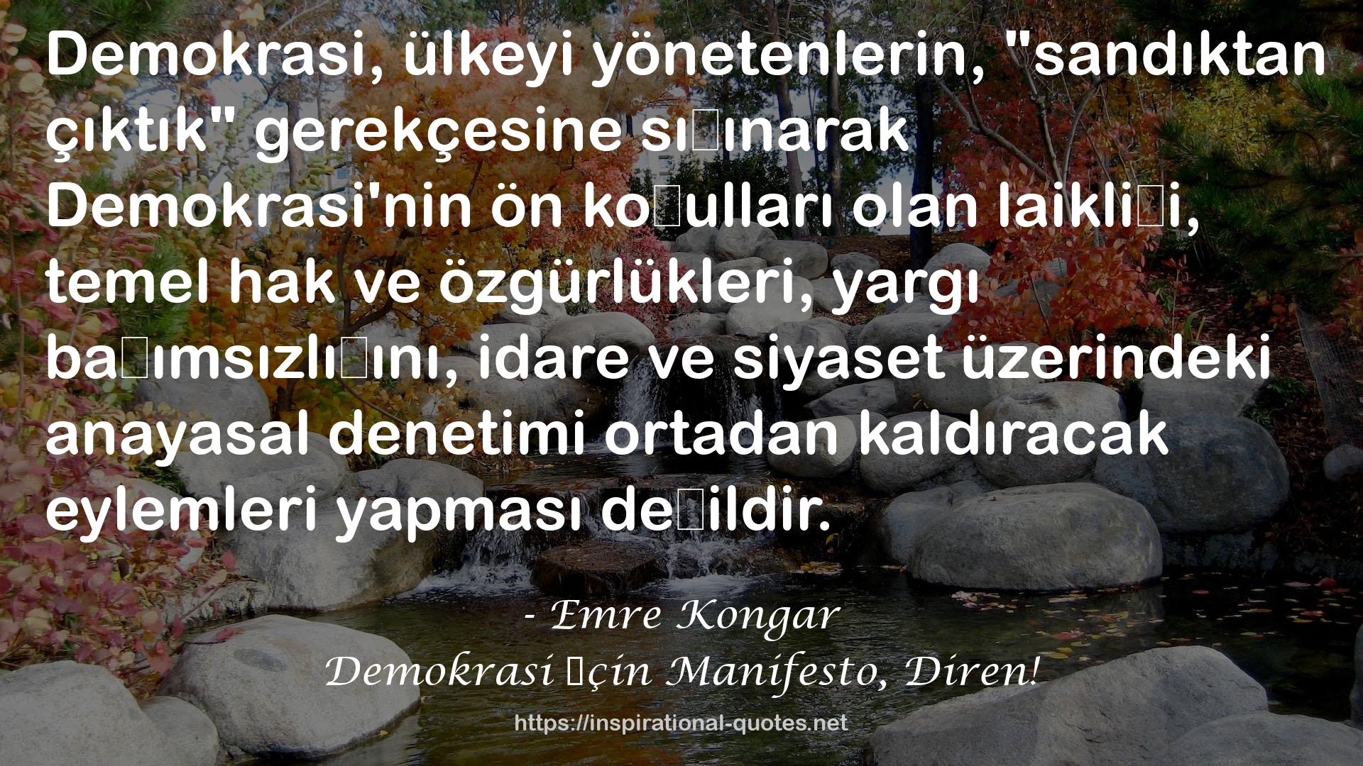 Emre Kongar QUOTES