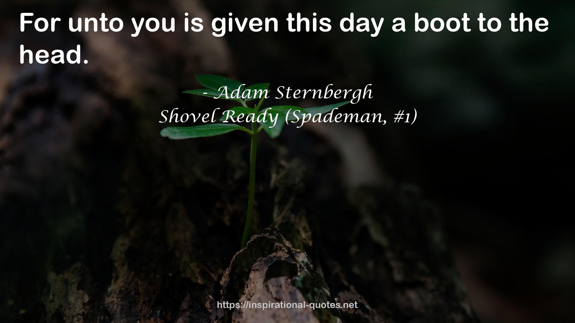 Shovel Ready (Spademan, #1) QUOTES