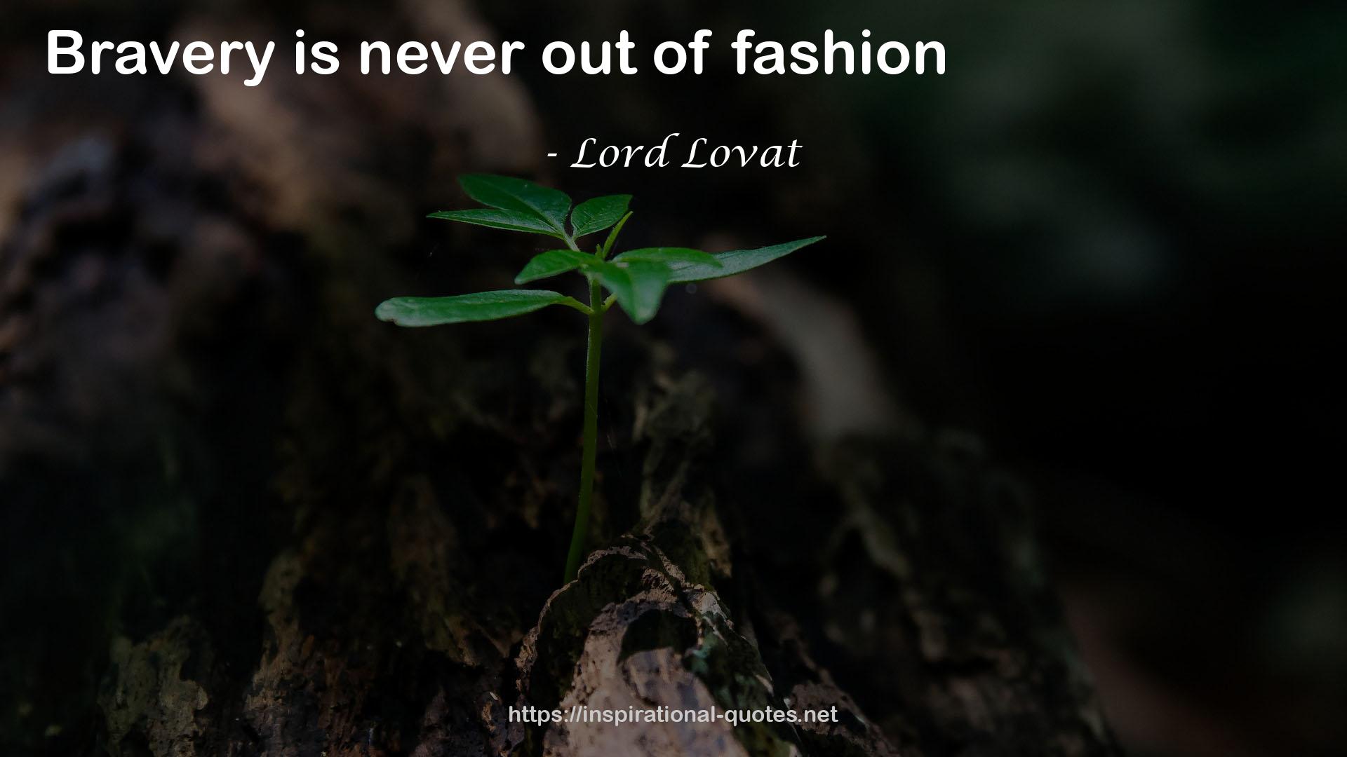 Lord Lovat QUOTES