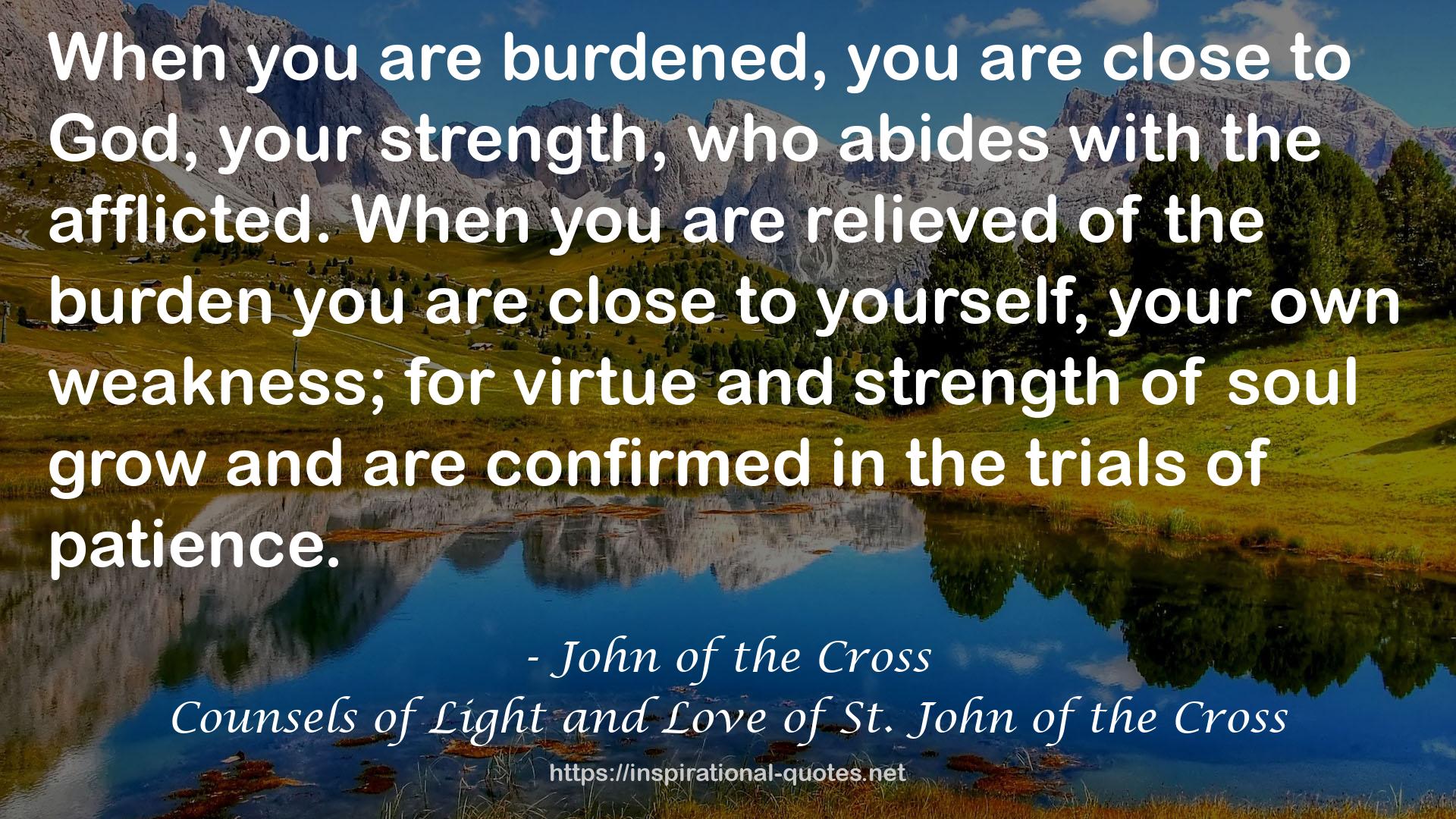 Counsels of Light and Love of St. John of the Cross QUOTES