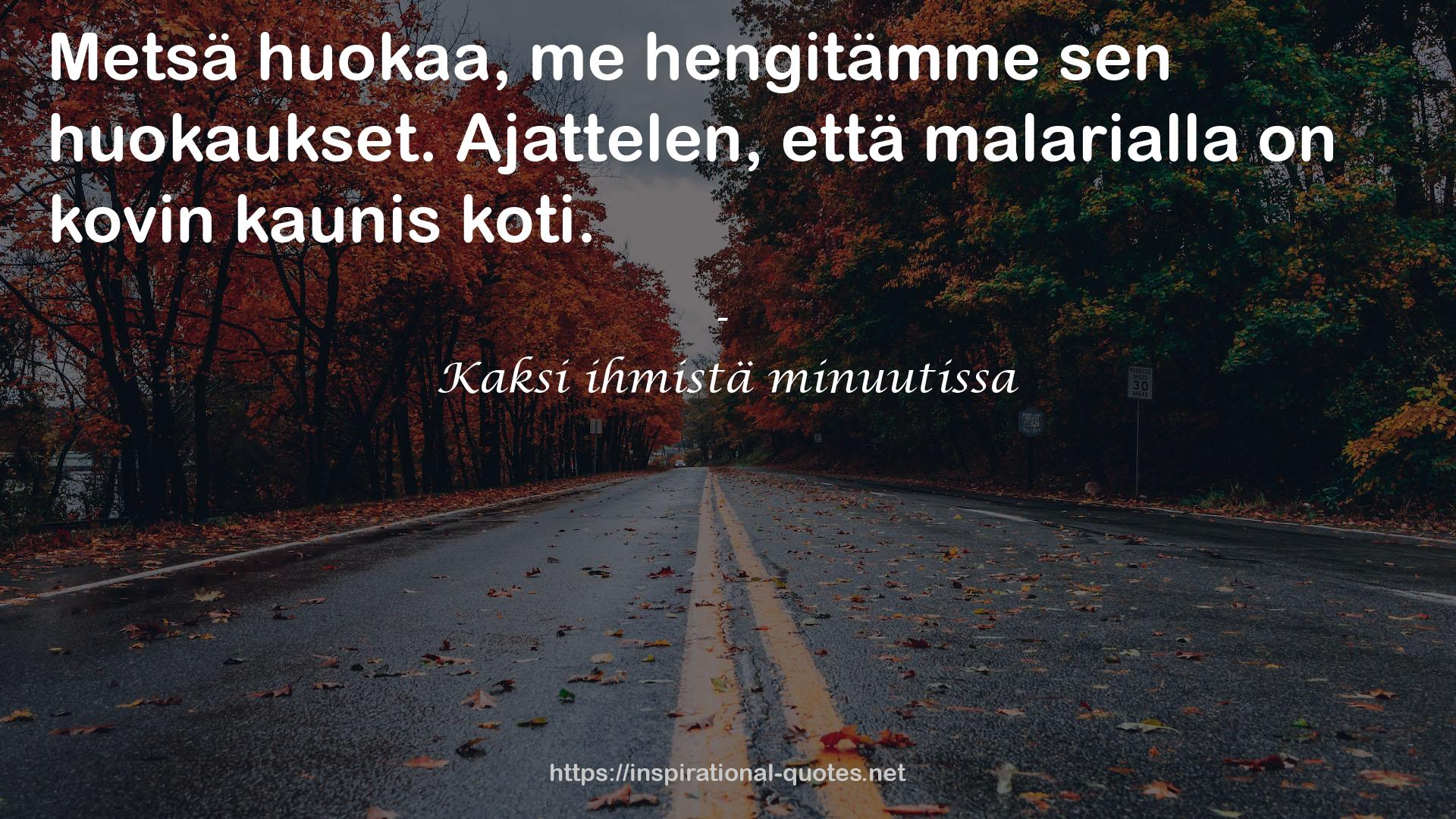 Kaksi ihmistä minuutissa QUOTES