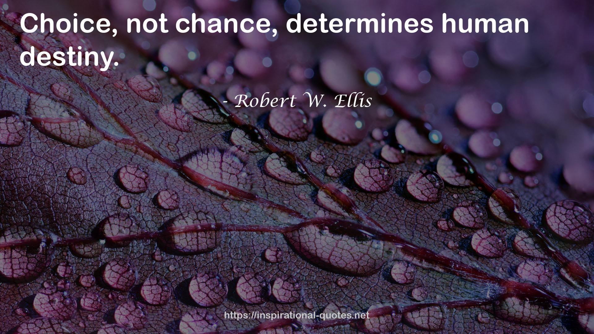 Robert W. Ellis QUOTES