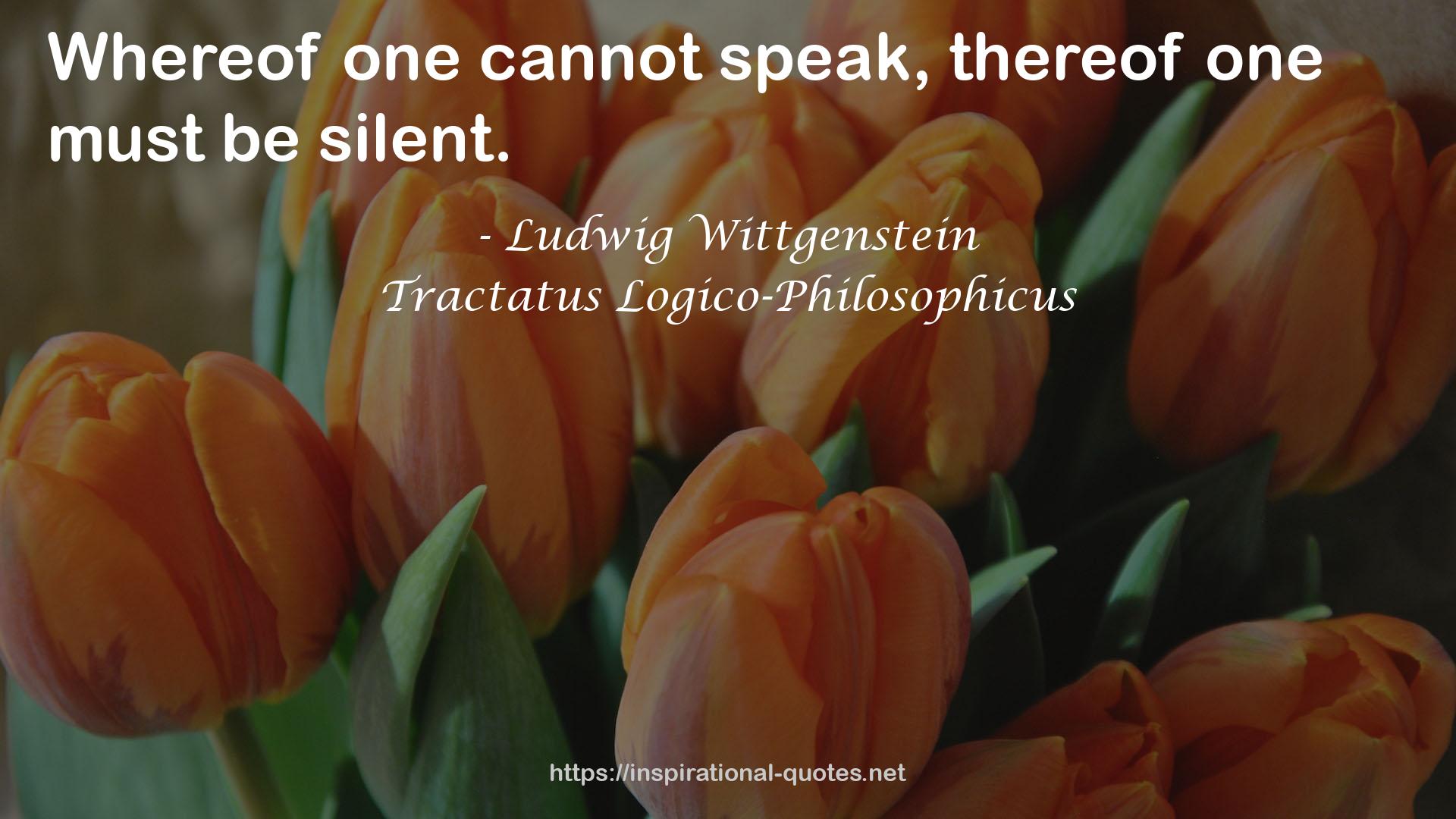 Tractatus Logico-Philosophicus QUOTES