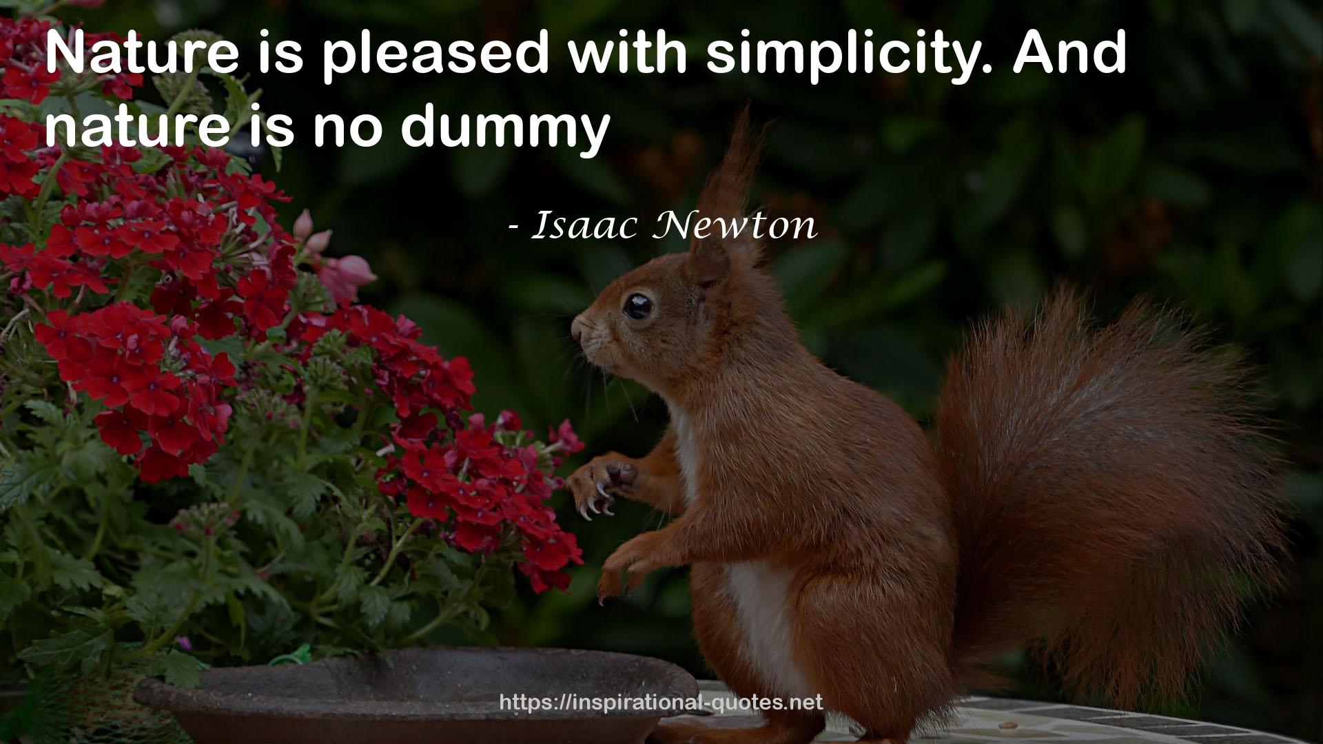 Isaac Newton QUOTES