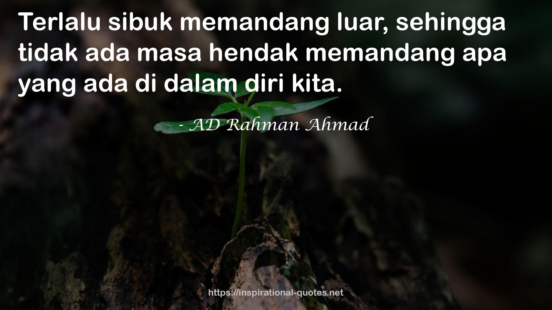 AD Rahman Ahmad QUOTES