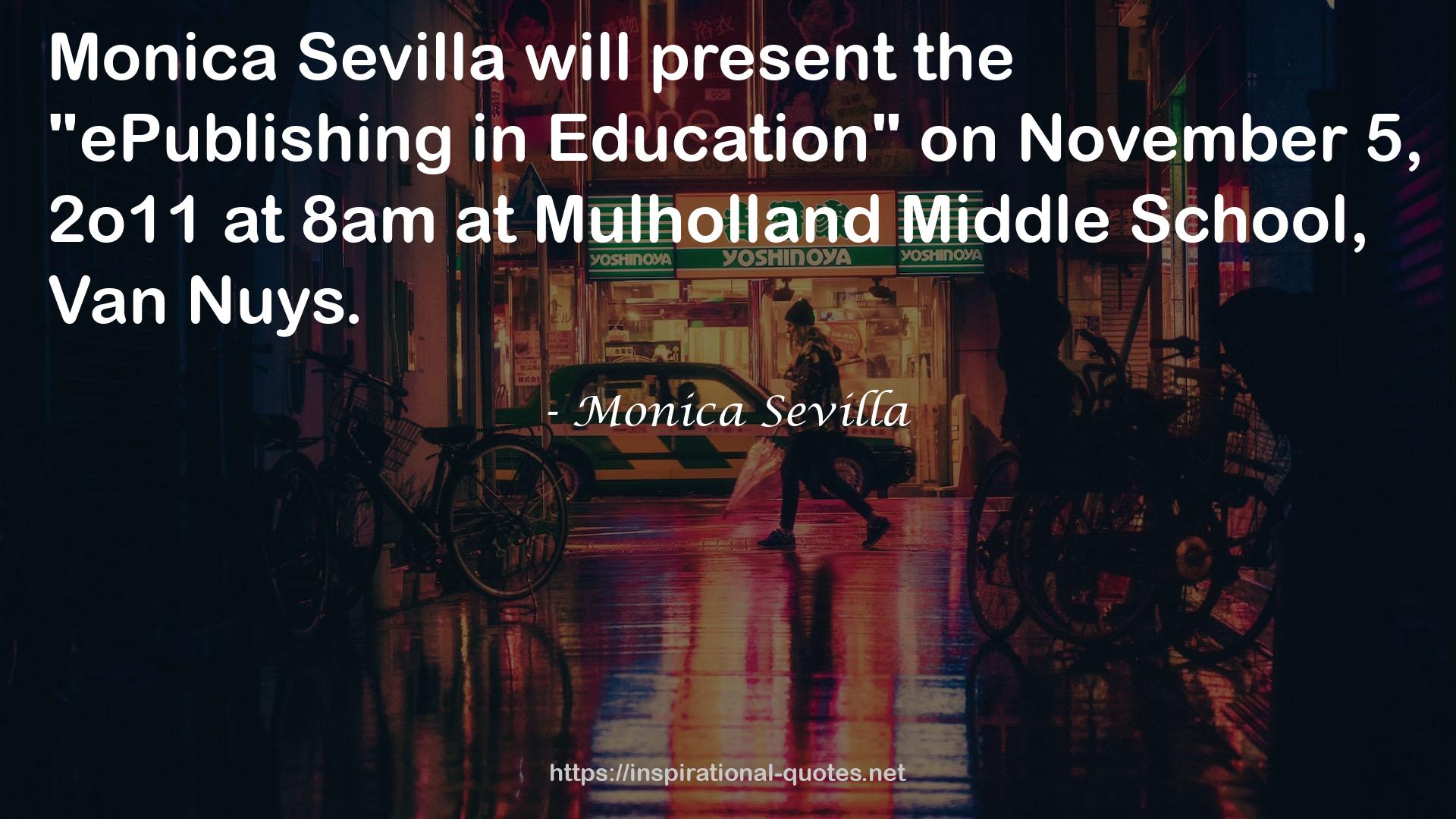 Monica Sevilla QUOTES