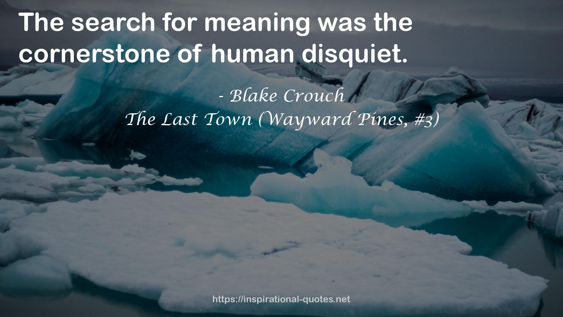 The Last Town (Wayward Pines, #3) QUOTES