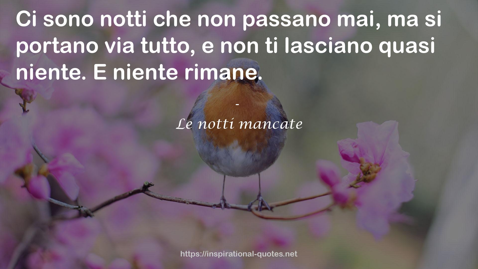 Le notti mancate QUOTES