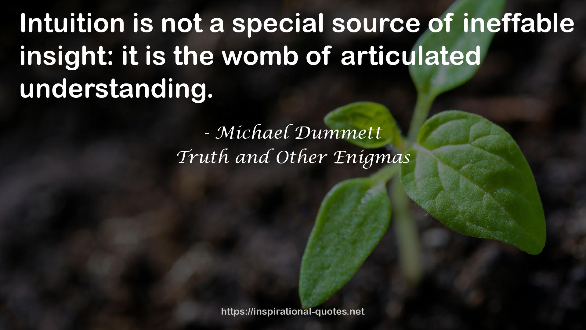 Michael Dummett QUOTES