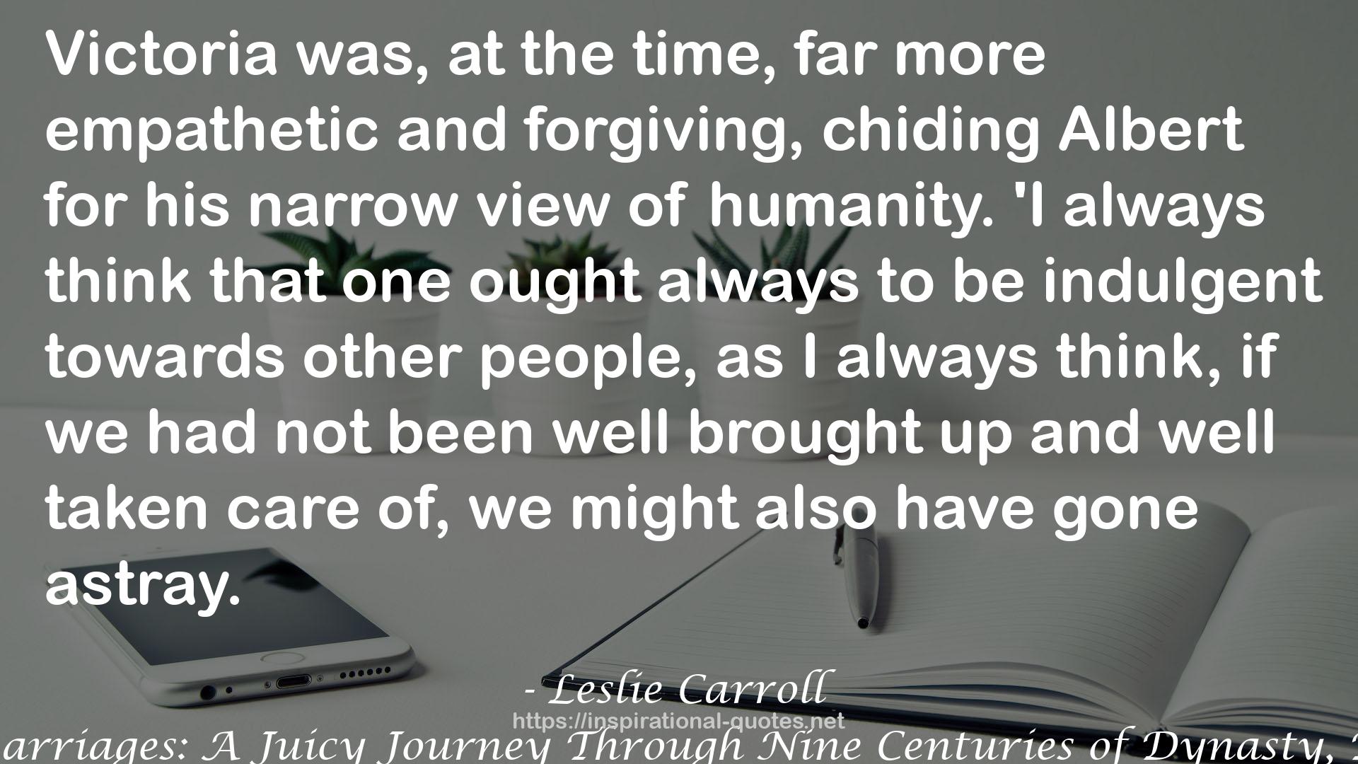 Leslie Carroll QUOTES