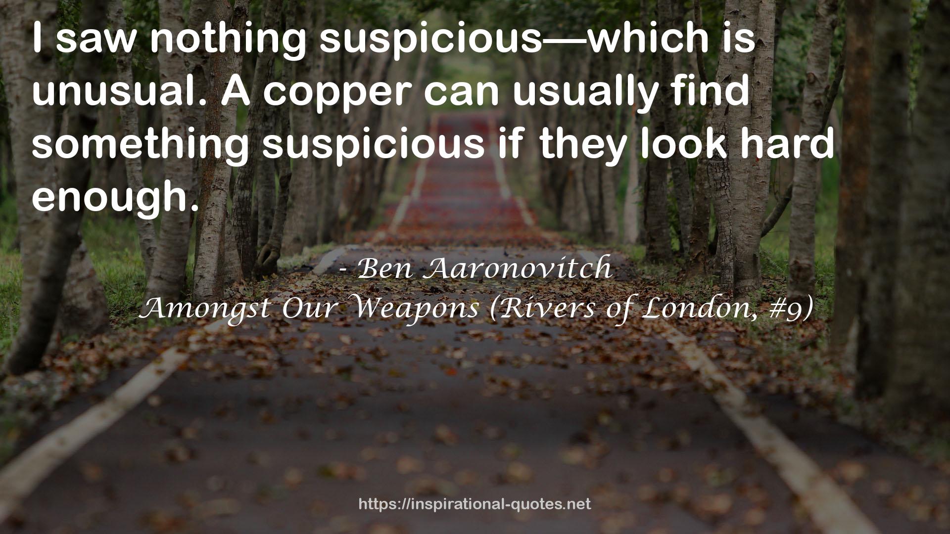 Amongst Our Weapons (Rivers of London, #9) QUOTES