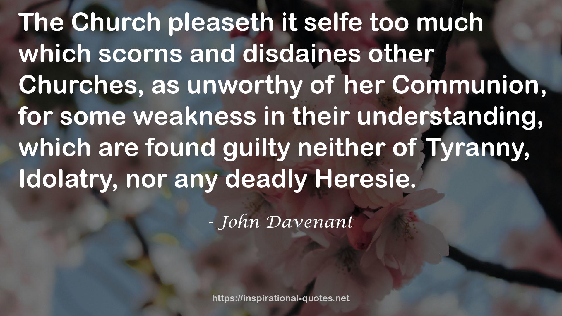 John Davenant QUOTES