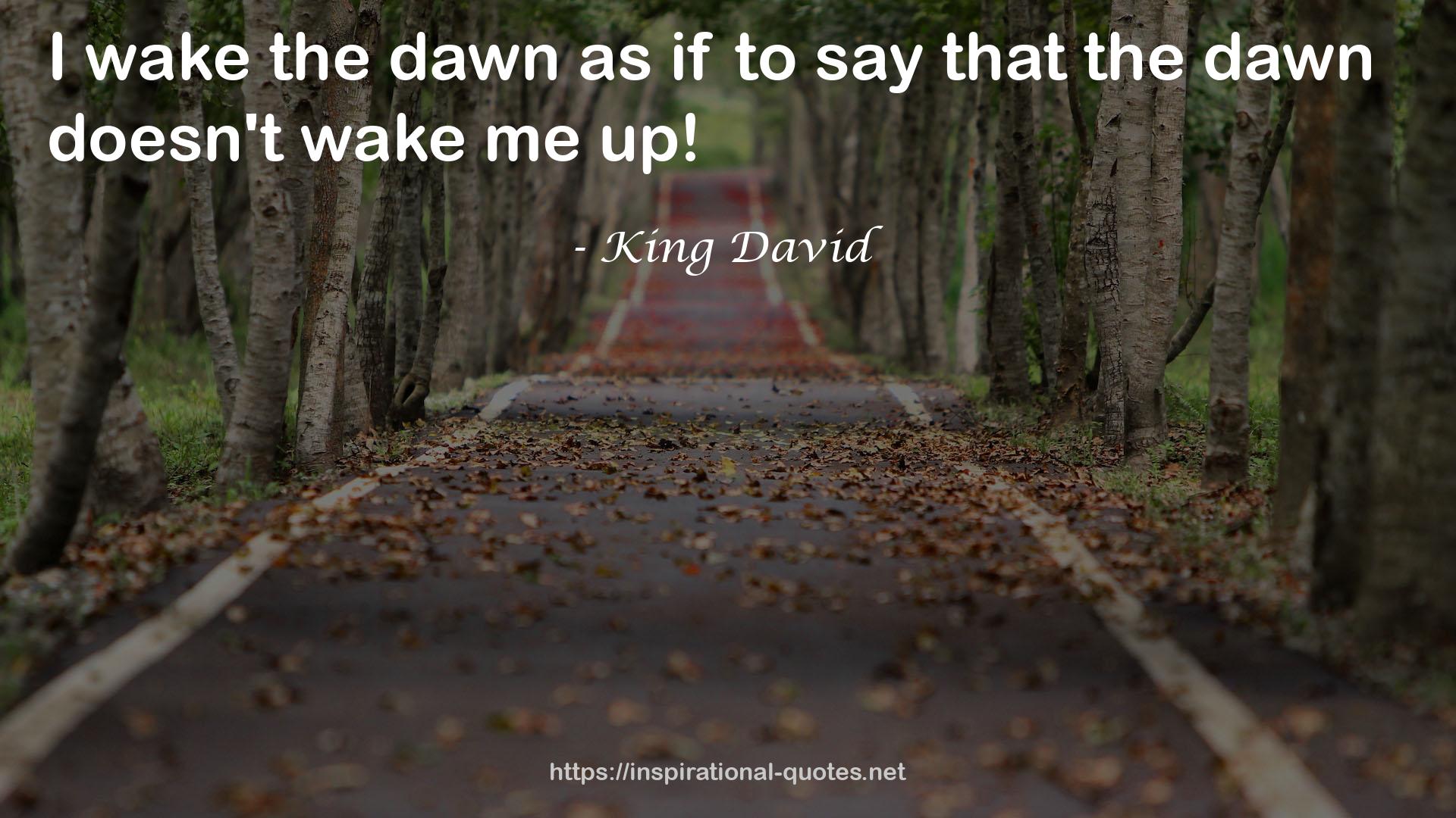 King David QUOTES