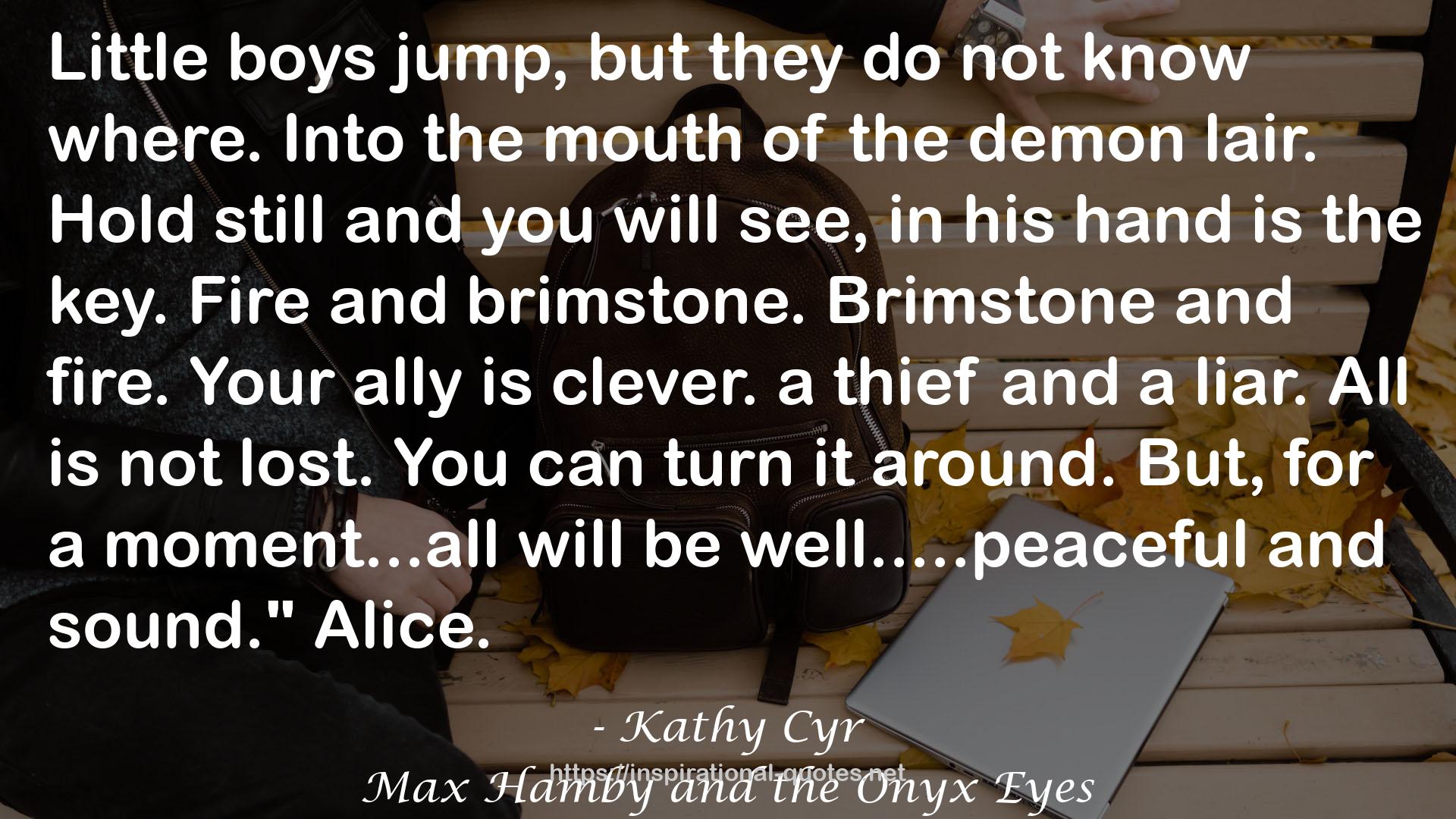 Max Hamby and the Onyx Eyes QUOTES