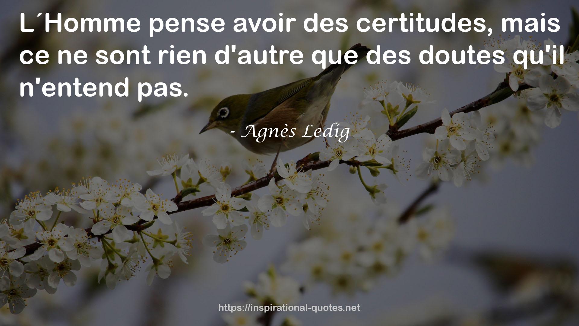 Agnès Ledig QUOTES