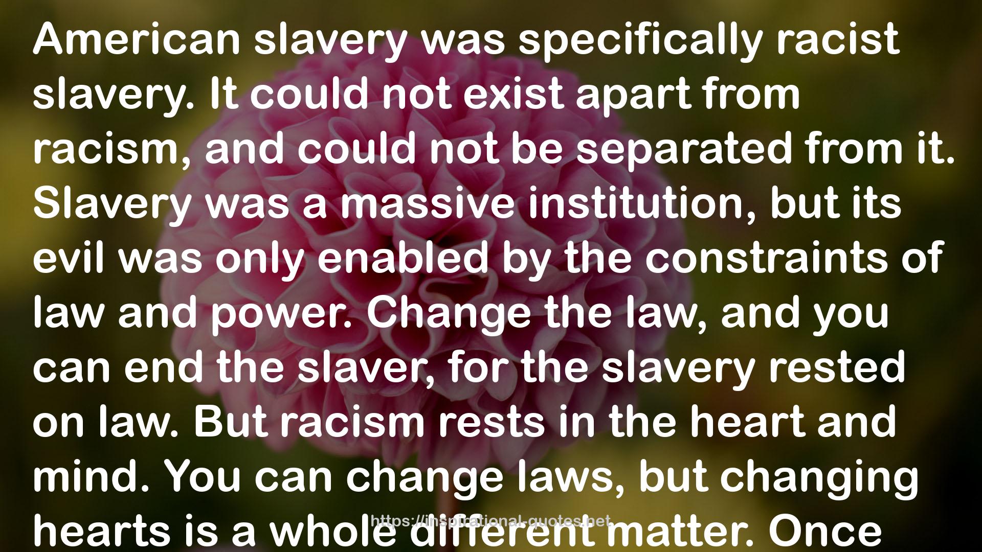 The Problem of Slavery in Christian America QUOTES