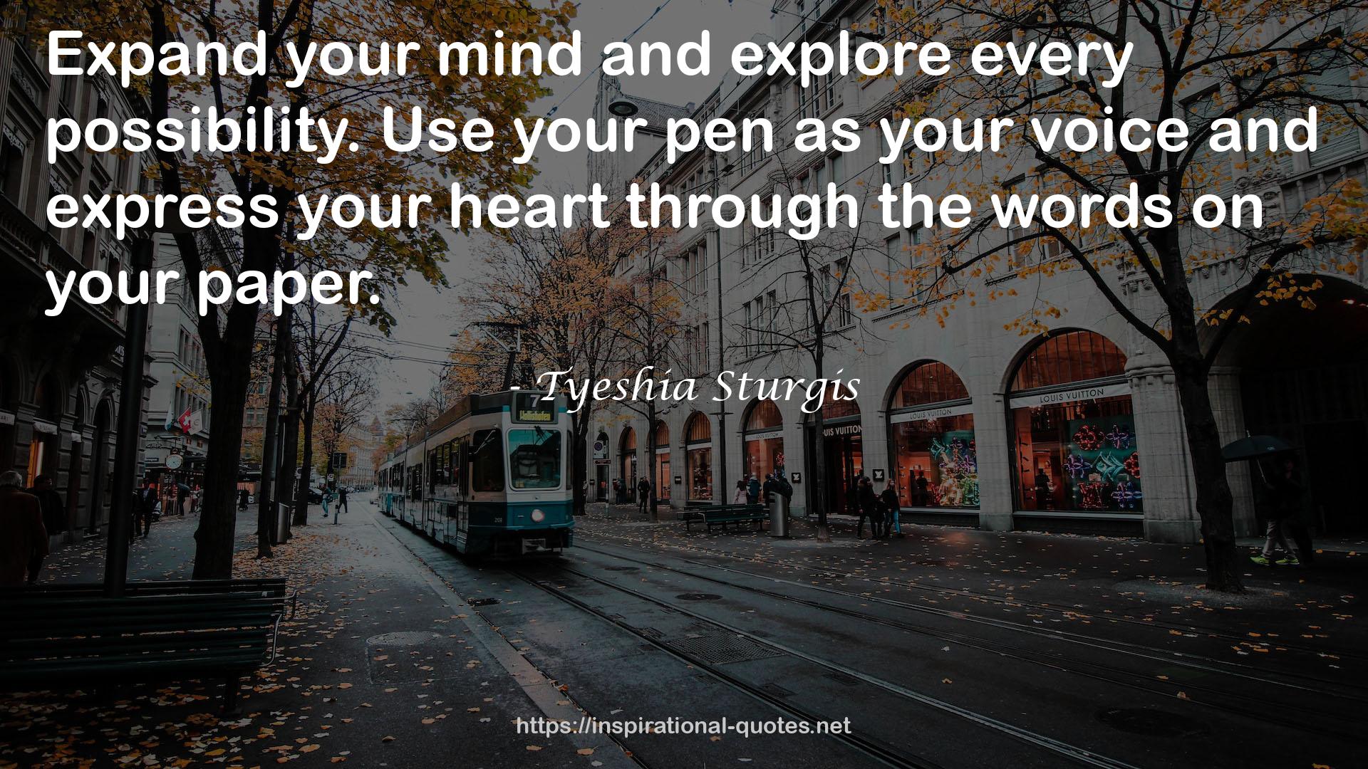 Tyeshia Sturgis QUOTES