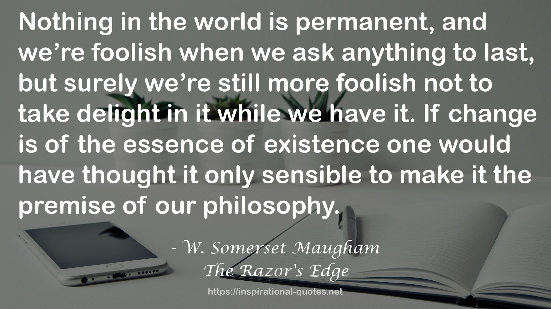 W. Somerset Maugham QUOTES
