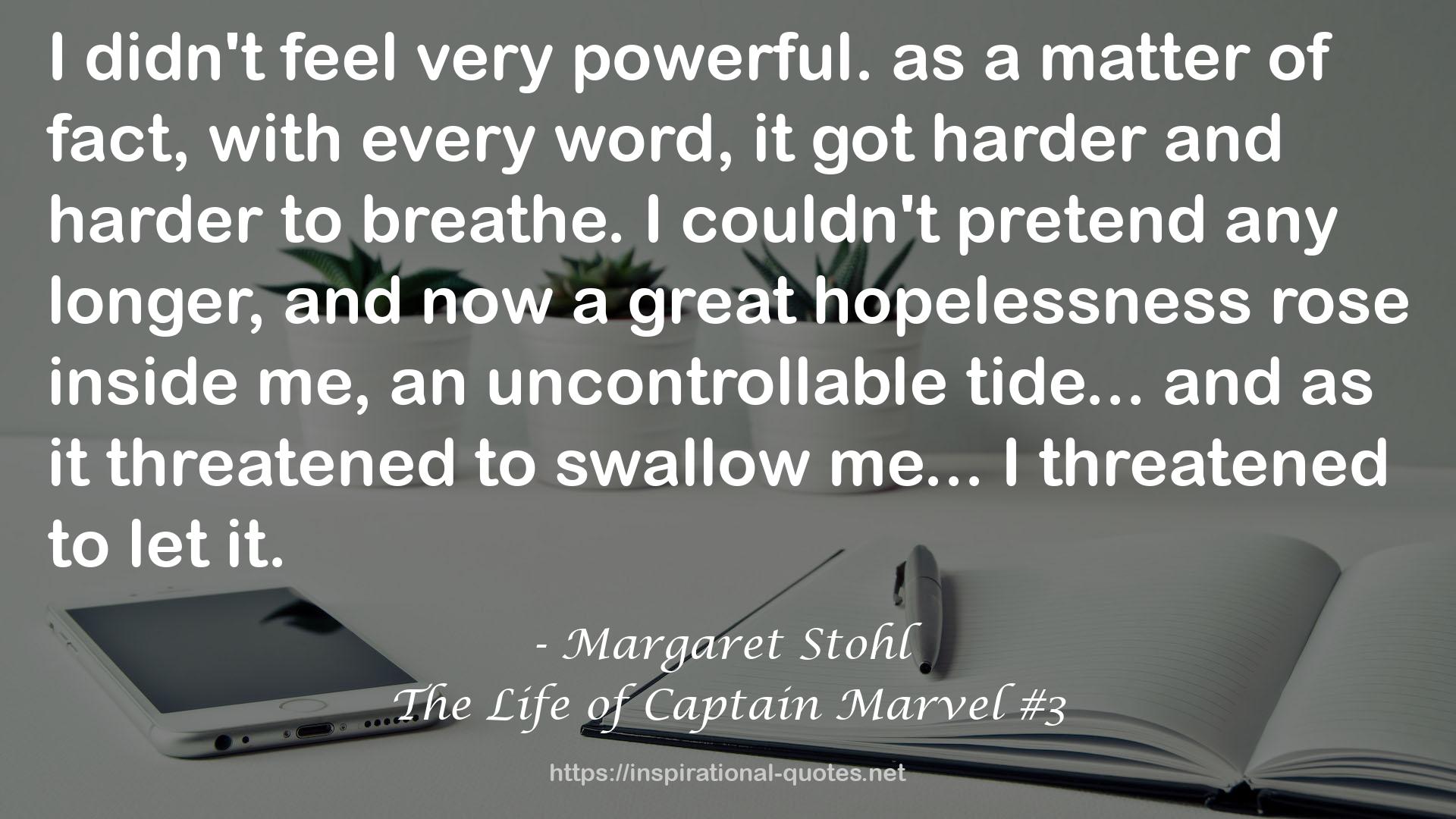 The Life of Captain Marvel #3 QUOTES