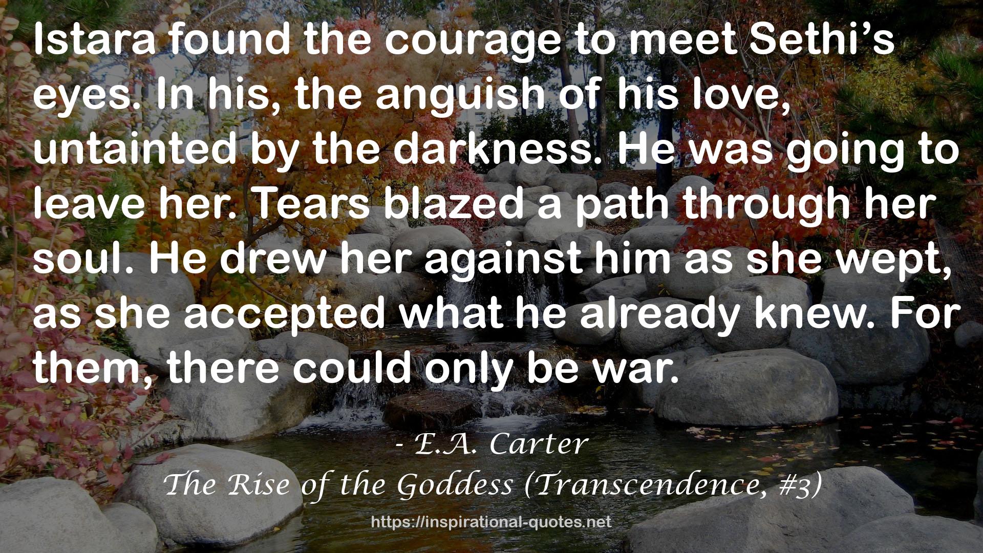 The Rise of the Goddess (Transcendence, #3) QUOTES