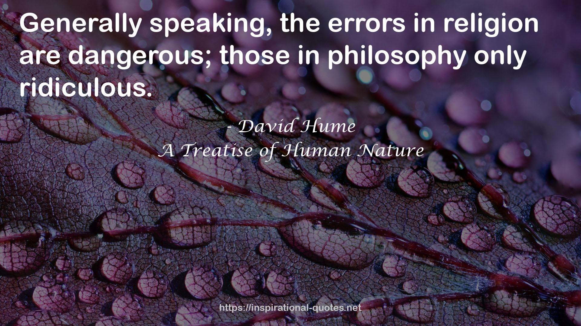 David Hume QUOTES