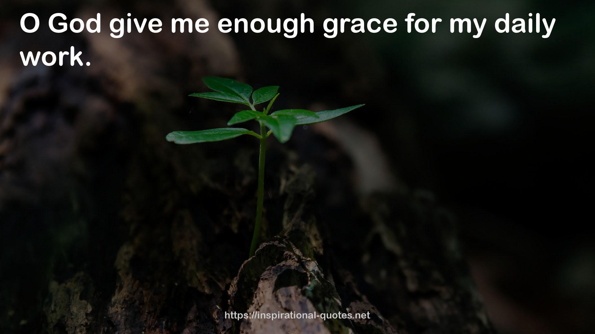 enough grace  QUOTES