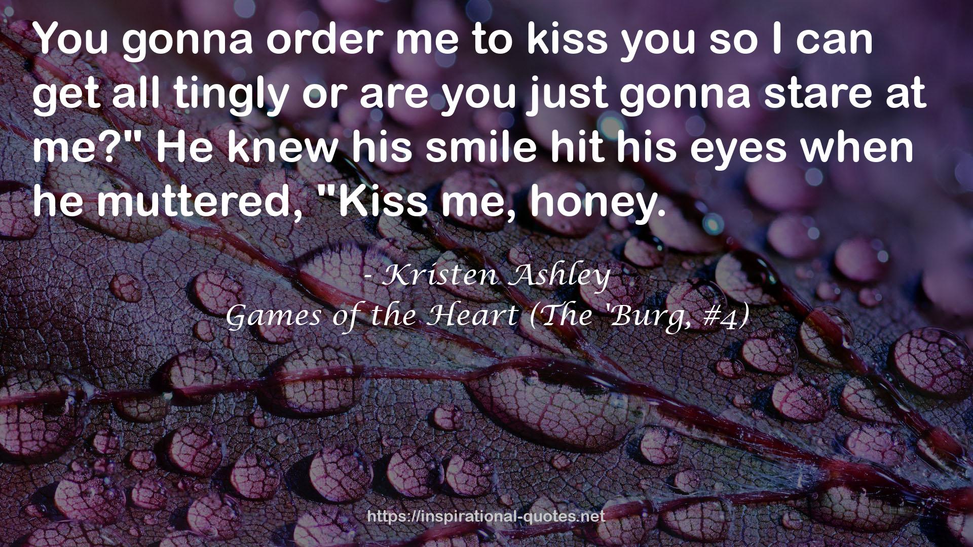 Games of the Heart (The 'Burg, #4) QUOTES