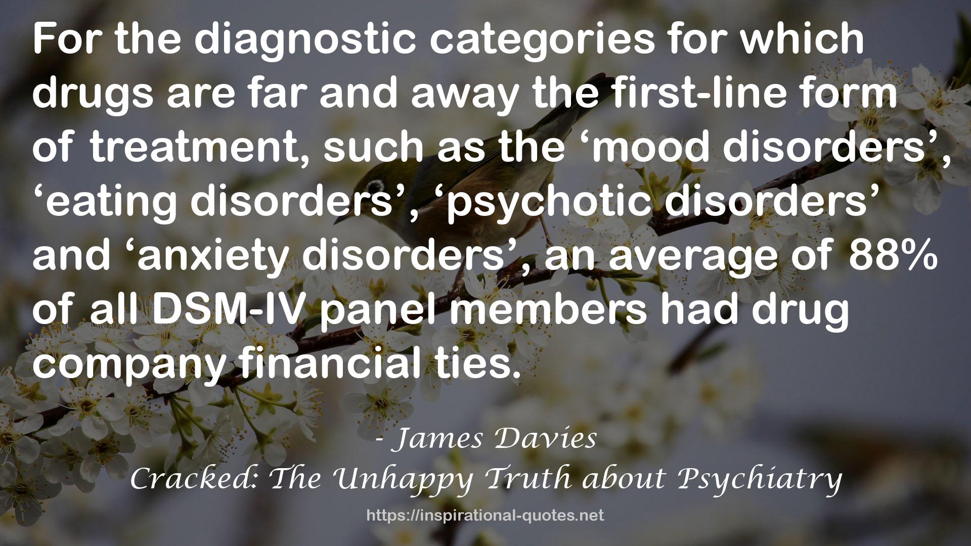 Cracked: The Unhappy Truth about Psychiatry QUOTES