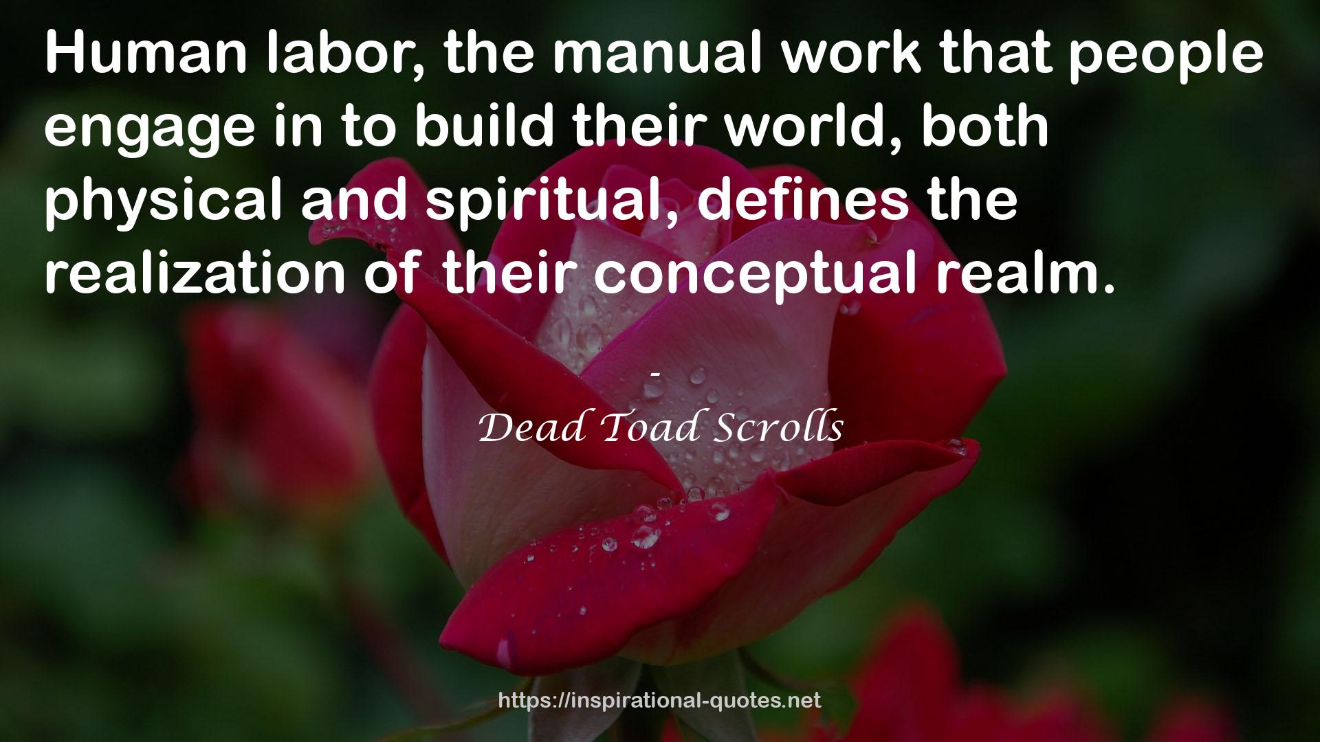 the manual work  QUOTES