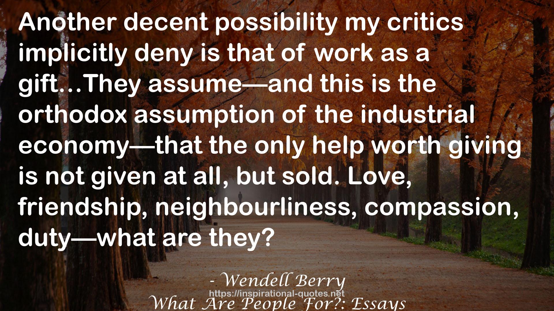 Wendell Berry QUOTES