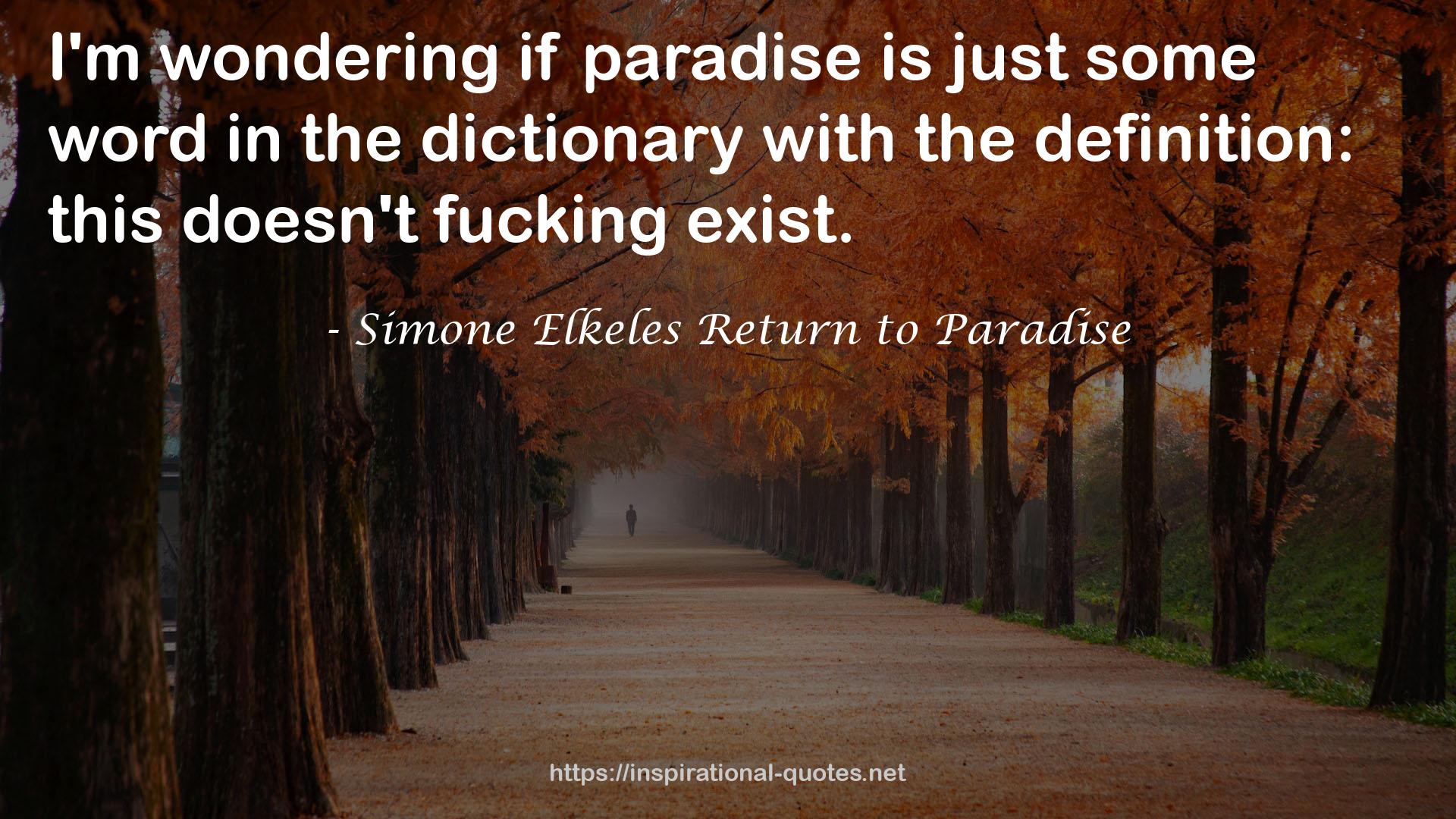 Simone Elkeles Return to Paradise QUOTES