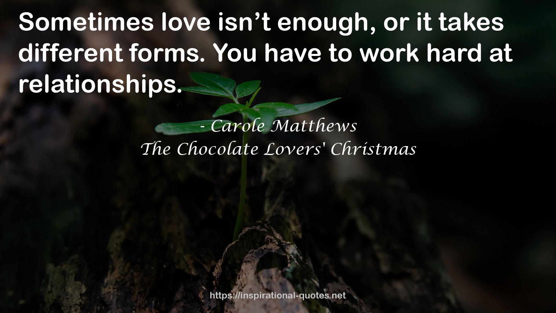 The Chocolate Lovers' Christmas QUOTES